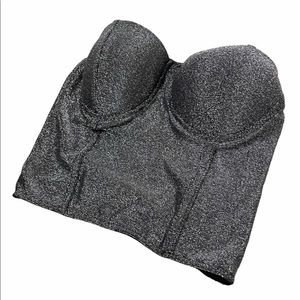 Glitter Bustier Tube Top